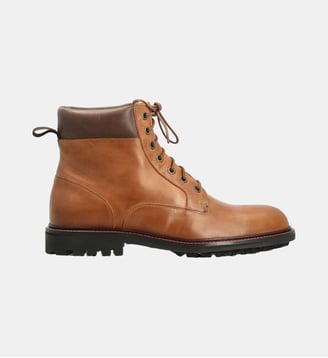 Boots rufino - cuir lisse - Colisée Paris - Camel