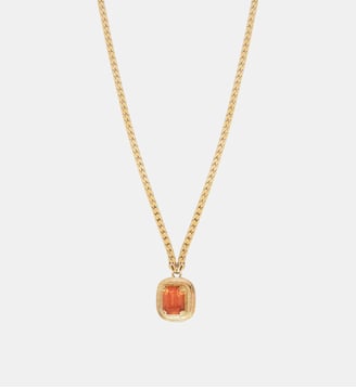 Collier pendentif   - Soleil - Satellite - Doré rosé