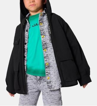 Coupe-vent à capuche - Marc Jacobs Kids - Black