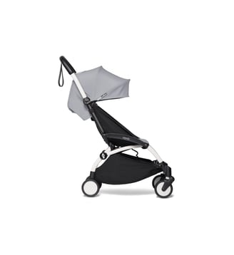 Poussette YOYO² 6+ Stone - cadre blanc - Stokke - Gris