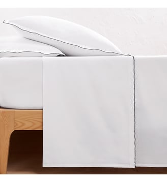 Drap plat percale pur coton - La Redoute Interieurs - Blanc