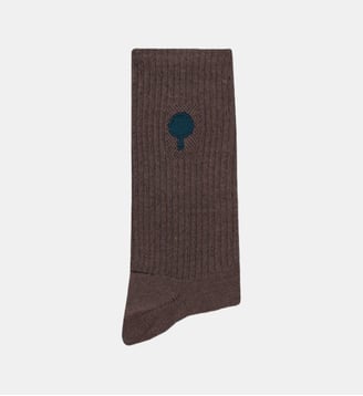 Chaussettes hauteur mi-mollet - Faguo - Violet grisé