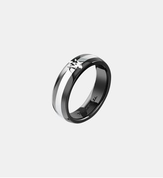 Bague CERAMIC - Maserati - Black stainless steel