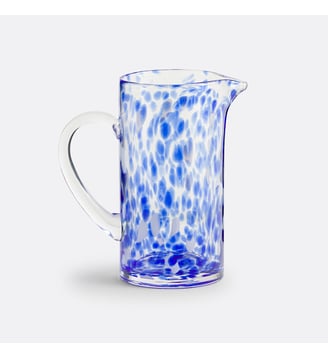 Carafe en verre moucheté - La Redoute Interieurs - Bleu