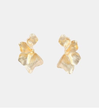 Boucles d'oreilles clip - demi feuilles dorées - Balaboosté - Doré
