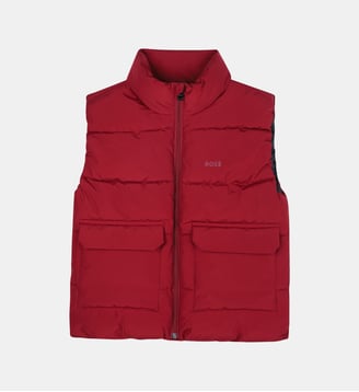 Veste en duvet sans manches BOSS Kidswear