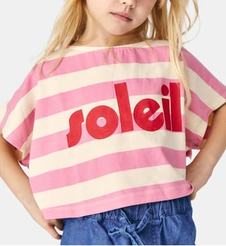 T-shirt Soleil - Mipounet - Rose