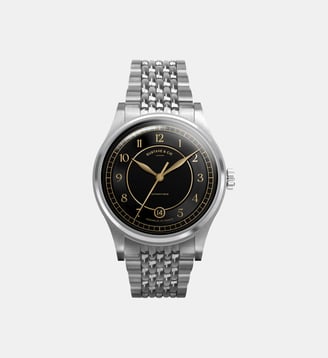 Montre automatique Charles Noir CH-001 - Gustave & CIE - Argenté