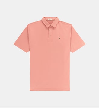 Polo manches courtes en jersey de coton - Serge Blanco - Rose