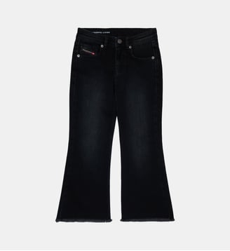 Jeans bootcut noir dégradé - D-Prilla - Diesel Kids - Denim noir