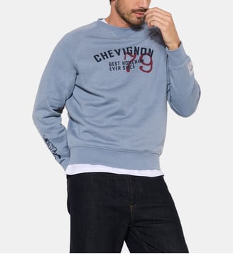Sweat Shirt en coton DERBY - Chevignon - Bleu