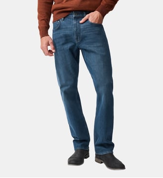 Denim italien coupe décontractée Kurow - Rodd & Gunn - Bleu moyen
