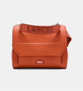 Sac à main à rabat Ninon en cuir - Lancel - Orange