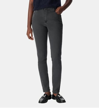 Jean slim taille haute clous NINA - Ikks - Anthracite
