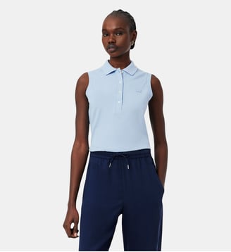 Polo L.12.D slim fit sans manche stretch - Lacoste - Bleu clair