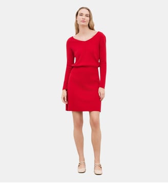 Robe rgabyla - Motif uni - Caroll - Rouge