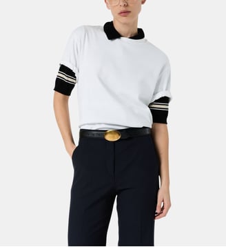 T-shirt uni en coton -  MAYAE - Gerard Darel - Blanc
