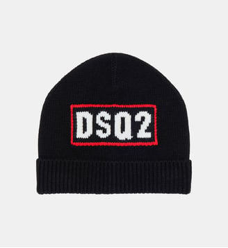 Bonnet en laine avec logo DSQ2 Dsquared2