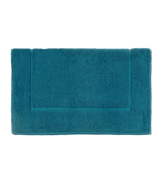 Tapis de bain uni en coton, 1000 gr/m², AQUA - Essix - Vert émeraude
