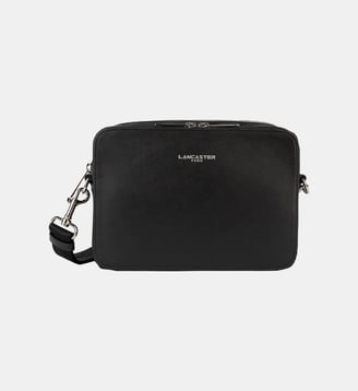 Sacoche Paris  en cuir - Lancaster - Noir