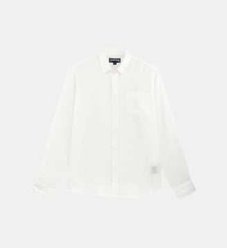 Chemise en lin unie - Vilebrequin - Blanc