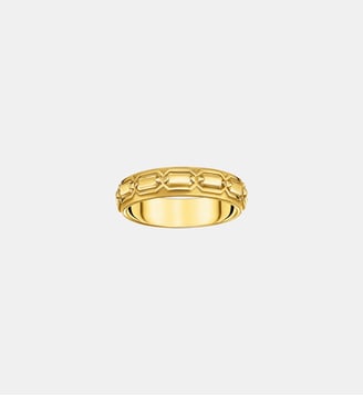 Bague écailles de crocodile dorée - Thomas Sabo - Or