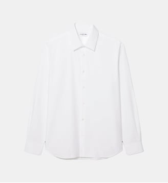 Chemise coton texturé regular fit - Lacoste - Blanc