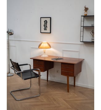 Bureau en bois Yvan N°192- Produit chiné - Debongout - Bois foncé
