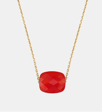 Collier, cornaline, or jaune Morganne Bello