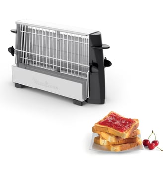 Toaster A154 NOIR - Moulinex - Gris