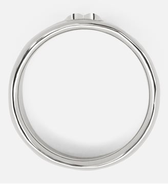 Bague unisexe en laiton Ami de Coeur martelé - AMI Paris - Argent