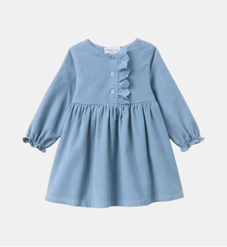 Robe velours et broderie - Cyrillus - Orage