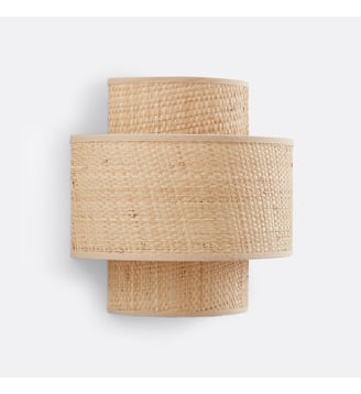 Applique double en raphia - La Redoute Interieurs - Naturel