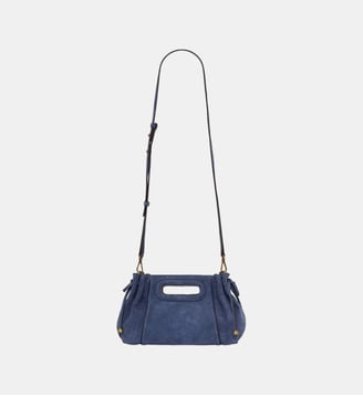 Sac à main en cuir velours intérieur métallisé - MINI DANY - Gerard Darel - Bleuet