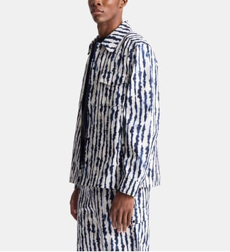 Veste jaymeo shibo col chemise coupe ample - Fusalp - Shibori stripe