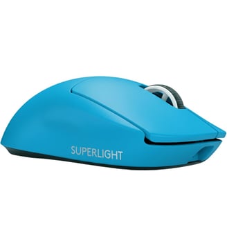 Souris Gamer Sans Fil G PRO X SUPERLIGHT 2 LIGHTSPEED CYAN - Logitech - Bleu