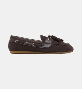 Mocassins en daim avec pompons - Liu Jo - Moka