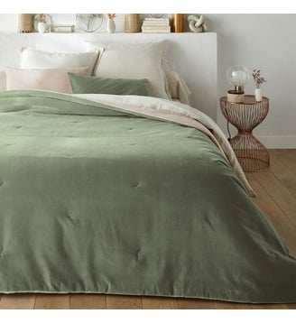 Couvre lit boutis matelassé velours coton La Redoute Interieurs