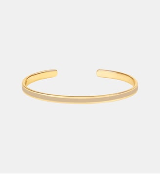 Bracelet jonc ouvert - Bangle Up - Beige mastic et mastic beige