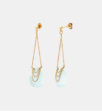 Boucles d'oreilles solange onyx rose - Caroline Najman - Bleu