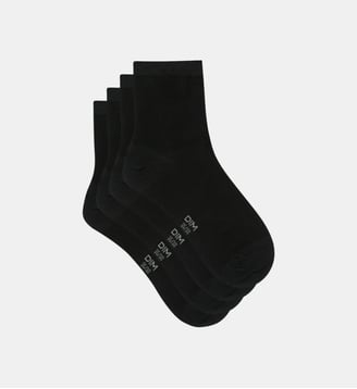 Lot de 2 Paires de Socquettes Basique Coton - Dim - Noir