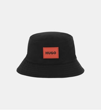 Bob réversible bi-matière - Hugo Kids - Black
