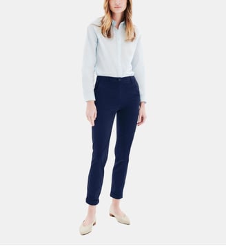 Pantalon adelmo - Motif uni - Coupe cigarette - Caroll - Bleu marine