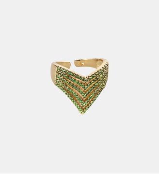 Bague réglable DIAZ - Hipanema - Émeraude