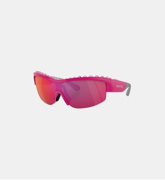 Lunettes de soleil Irrégulier SK6014 - Swarovski - Marron et orange
