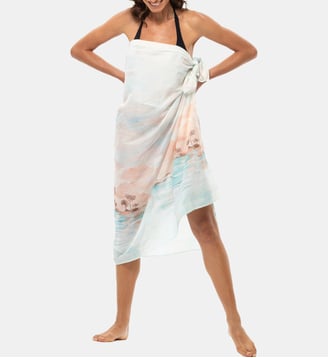 Paréo en voile de coton SUNSET 281 - Lingerie Le Chat - Multicolore