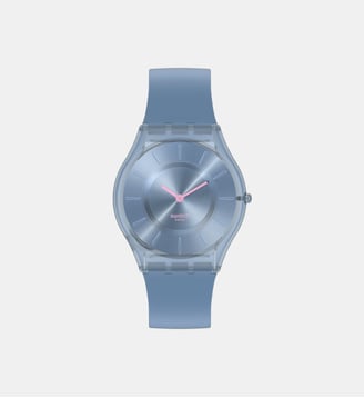 Montre Skin Bleu SS08N100-S14 - Swatch - Transparent