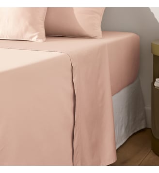 Drap plat uni en satin de coton, 153 fils La Redoute Interieurs