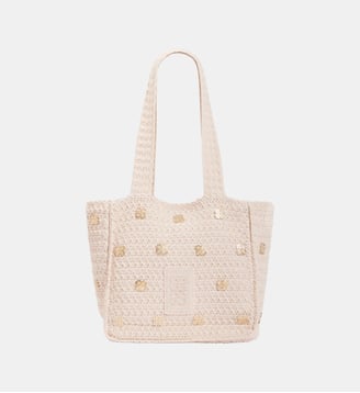 Sac en maille crochet à pampilles Sandro