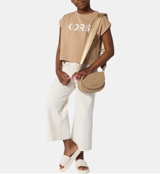 Pantalon taille ajustable - Michael Kors Kids - Riz